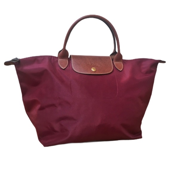Longchamp Handbags - Longchamp Le Pliage Type M Modèle Déposé Burgundy
